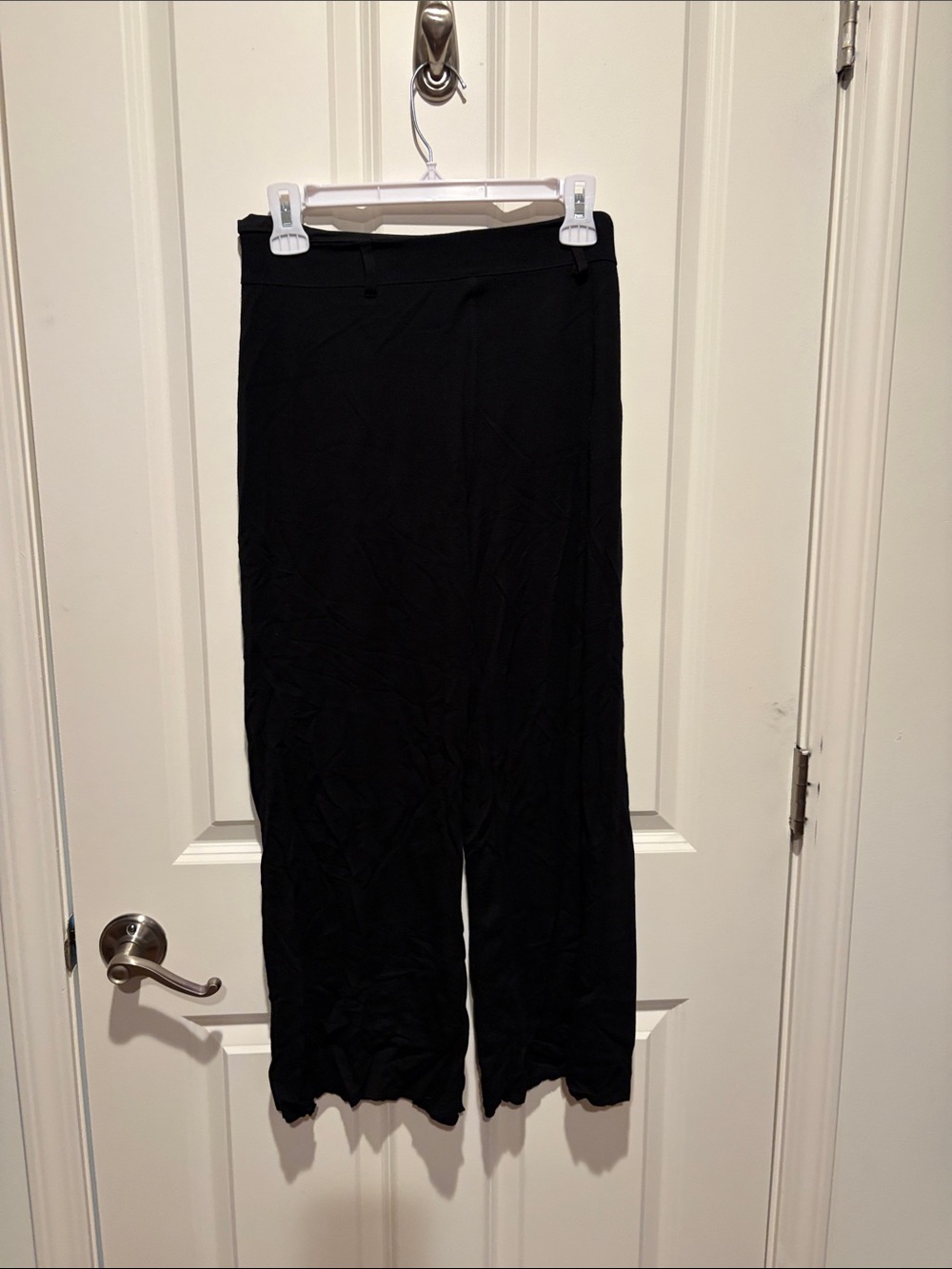 Lysse Black Wide-Leg Pull-On Pants